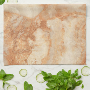 Beige stone texture tea towel