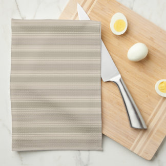 Beige Stripe Kitchen Tea Towel