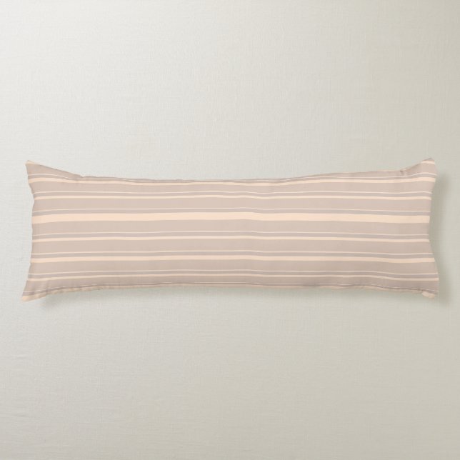 Beige Stripes Body Cushion (Front)