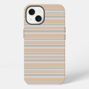 Beige stripes Case-Mate iPhone case