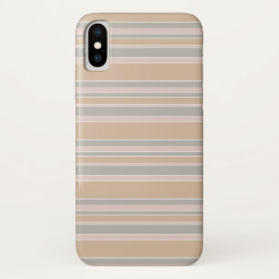 Beige stripes iPhone x case