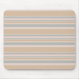Beige stripes mouse mat