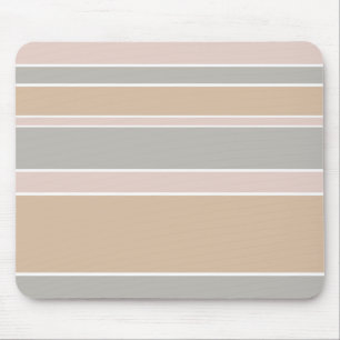 Beige stripes mouse mat