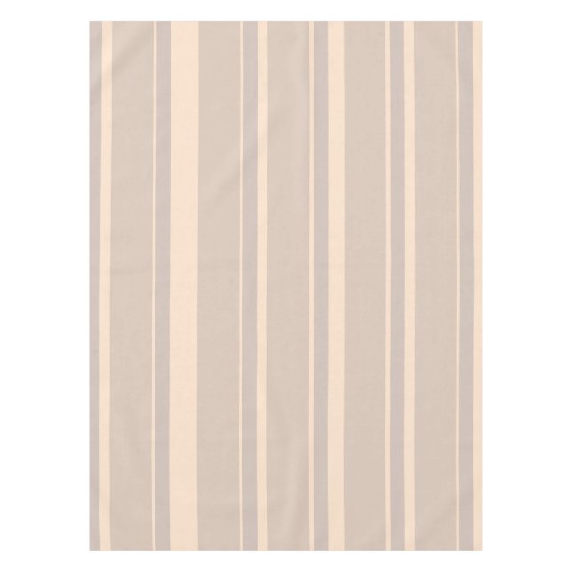 Beige Stripes Tablecloth (Front)