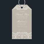 Beige Talavera Tile Fiesta Bridal Shower Favour Gift Tags<br><div class="desc">Everyone loves a fiesta! This collection is a neutral blend of elegance and cultural heritage, inspired by the traditional Mexican Talavera tile patterns. The delicate beige floral border exudes sophistication and a touch of festive charm, making it perfect for your Spanish or Mexican inspired celebration. Whether you're hosting a grand...</div>
