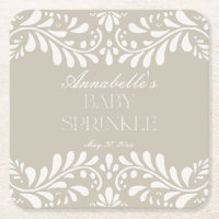 Beige Talavera Tile Spanish Fiesta Baby Sprinkle