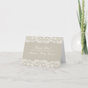Beige Talavera Tile Spanish Fiesta Thank You Card