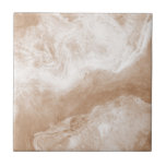 Beige Tan Brown White Marble Print Tile<br><div class="desc">Stylish modern original design beige tan brown white marble print ceramic tile. Please note that this is a marble colour print and is not an actual marble.</div>