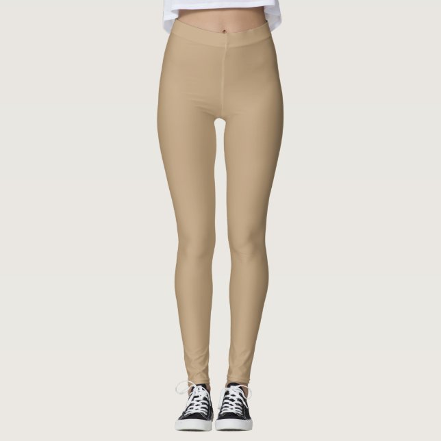 Beige Tan Leggings (Front)