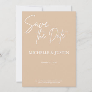Beige Tan  Save The Date