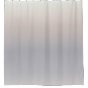 Beige Taupe Gradient Minimal Shower Curtain