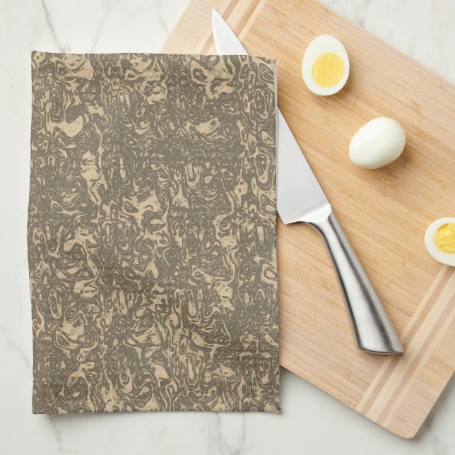 Beige Tea Towel (Quarter Fold)