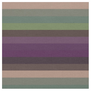 Beige, Teal & Plum Neutrals stripes Fabric