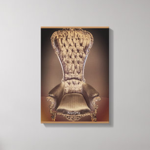 Beige Throne Canvas Print