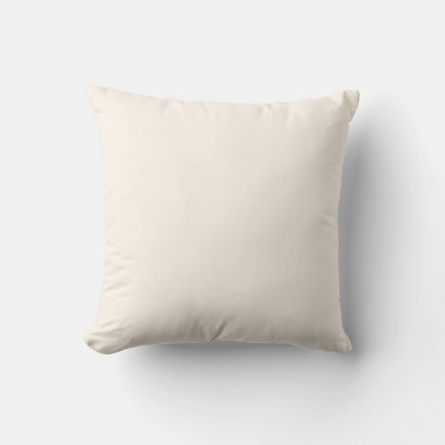 Beige Throw Pillow (Front)