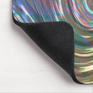 Beige to lilac blue pearly or metallic swirl mouse mat