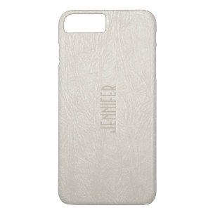 Beige Tones Faux Leather Look iPhone 8 Plus/7 Plus Case