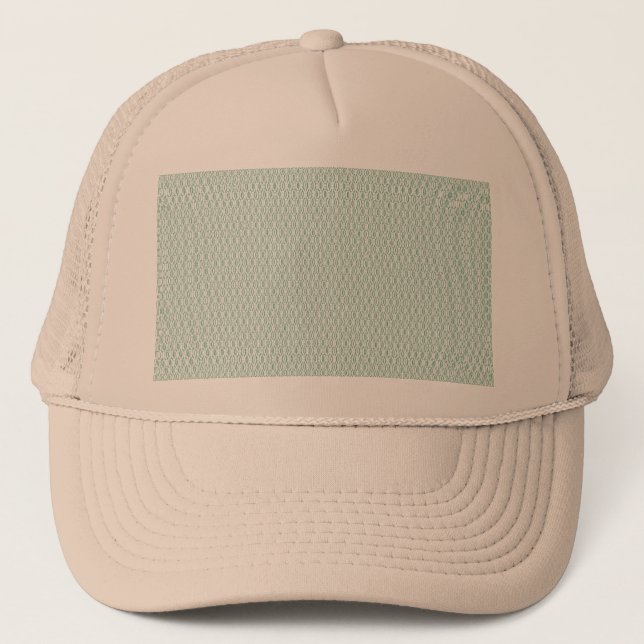 Beige Trucker Hat | Minimalist Custom Design (Front)