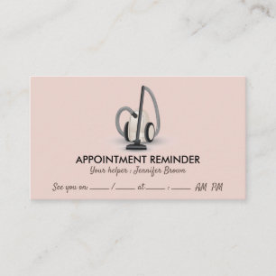 Beige Vacuum Cleaning Appointment Business Card