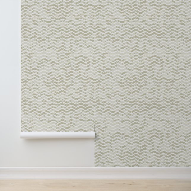 Beige Wavy Design Wallpaper (Application)