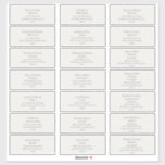 Beige Wedding Guest Address Labels<br><div class="desc">These beige wedding guest address labels are perfect for your rustic modern minimalist boho beige wedding. The design features minimal contemporary font accompanied by formal calligraphy. Keep it as is,  or choose to personalise it with your own artwork!</div>