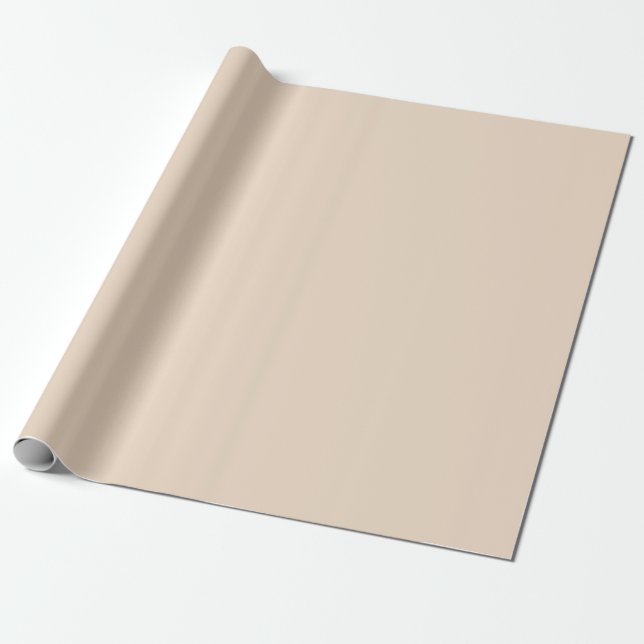 Beige Weddings Christmas Pastel Custom Colour 2024 Wrapping Paper (Unrolled)