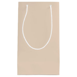 Beige Weddings Christmas Pastel Custom Minimalist Small Gift Bag