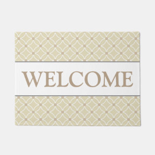 Beige Welcome Doormat
