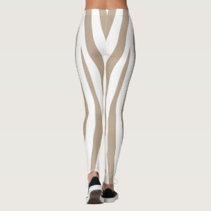 beige white leggings