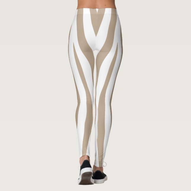 beige white leggings (Back)