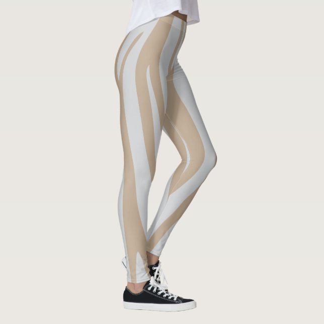 beige white leggings (Right)