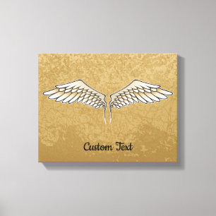 Beige Wings Canvas Print
