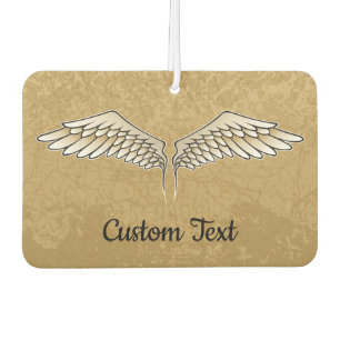Beige Wings Car Air Freshener