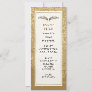 Beige wings invitation