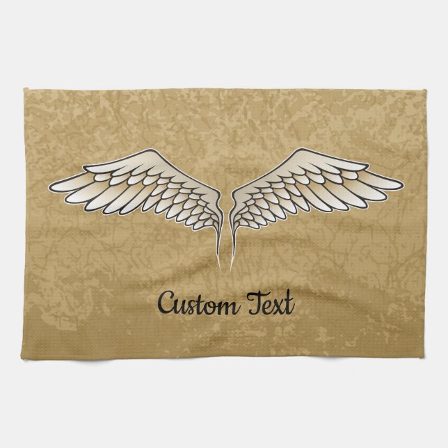 Beige Wings Kitchen Towel (Horizontal)