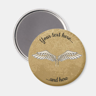Beige Wings Magnet