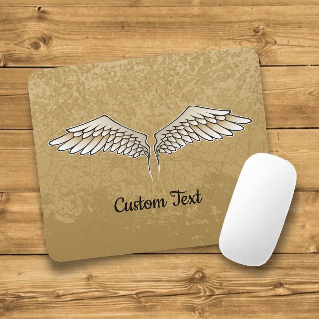 Beige Wings Mouse Pad (Creator Uploaded)