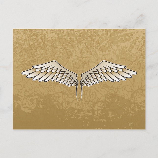 Beige wings postcard (Front)