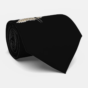 Beige wings tie