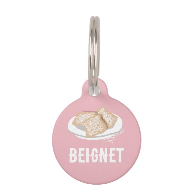BEIGNET PET TAG (Front)