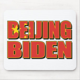 Beijing-Biden-China-Flag. Mouse Mat