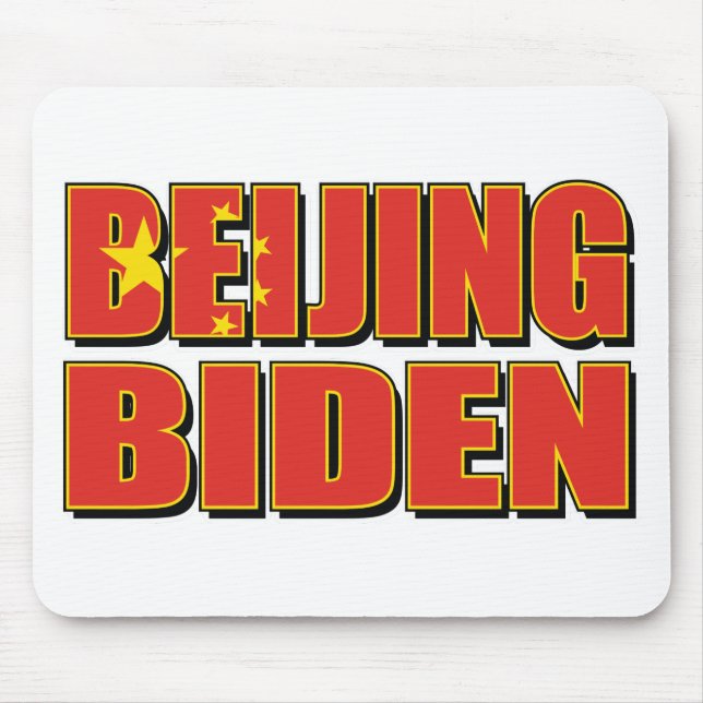 Beijing-Biden-China-Flag. Mouse Mat (Front)