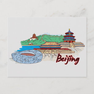 Beijing, China Famous City Postcard