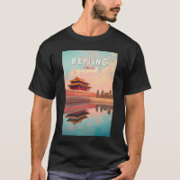 Beijing China Illustration Travel Art Vintage