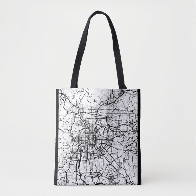Beijing China Map Tote Bag (Front)