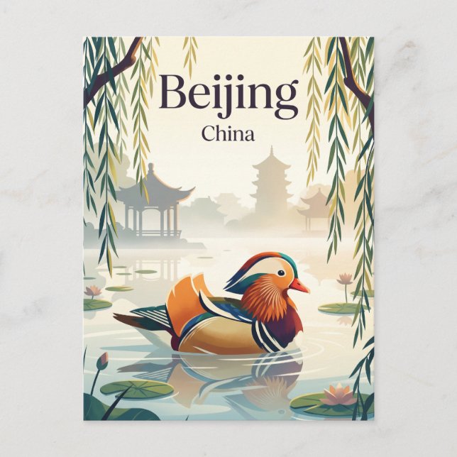 Beijing China Postcard (Front)