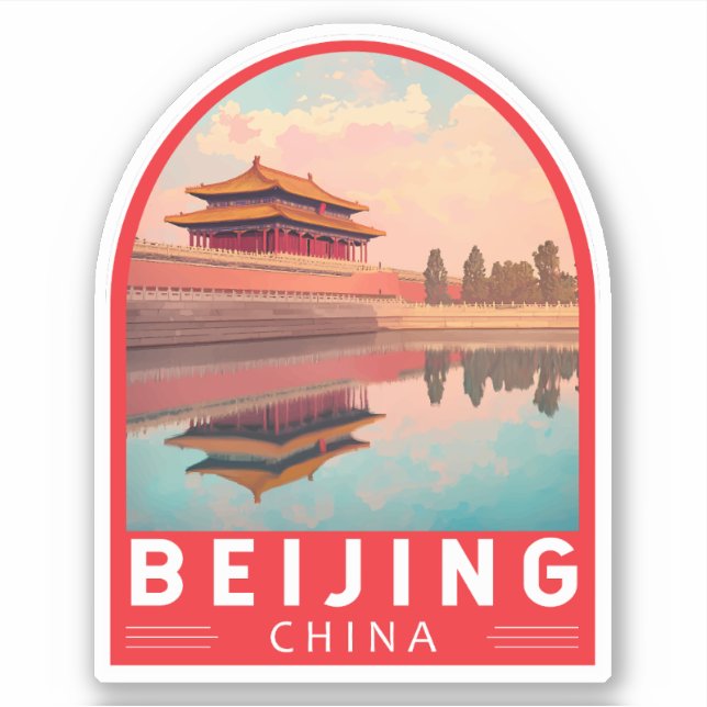 Beijing China Travel Art Emblem (Front)
