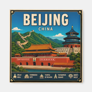 🧲 Beijing China Travel Keepsake For Visitors 🧲 Magnet