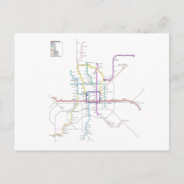 Beijing subway postcard (Front)