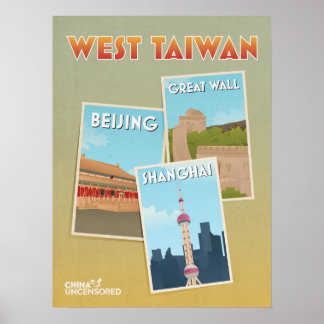 Beijing West Taiwan Poster 18" x 24"